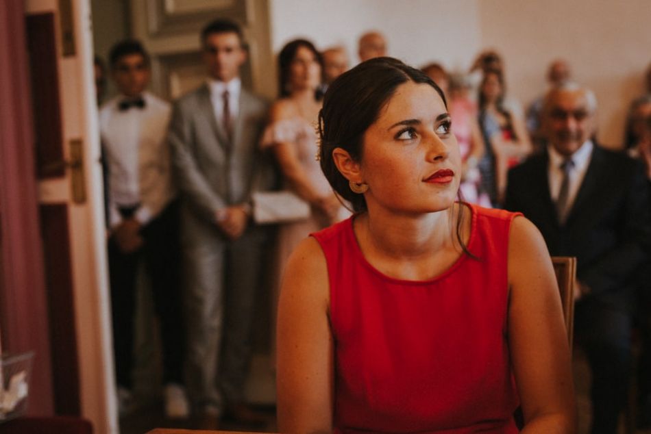 Le regard d'une fille pour le mariage de son père, Mariage civil à la mairie de Auch