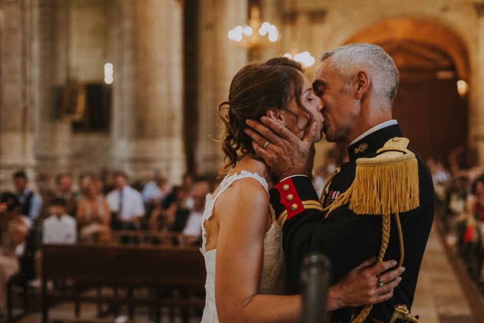 Echange des consentements le baiser, à la cathédrale de Auch