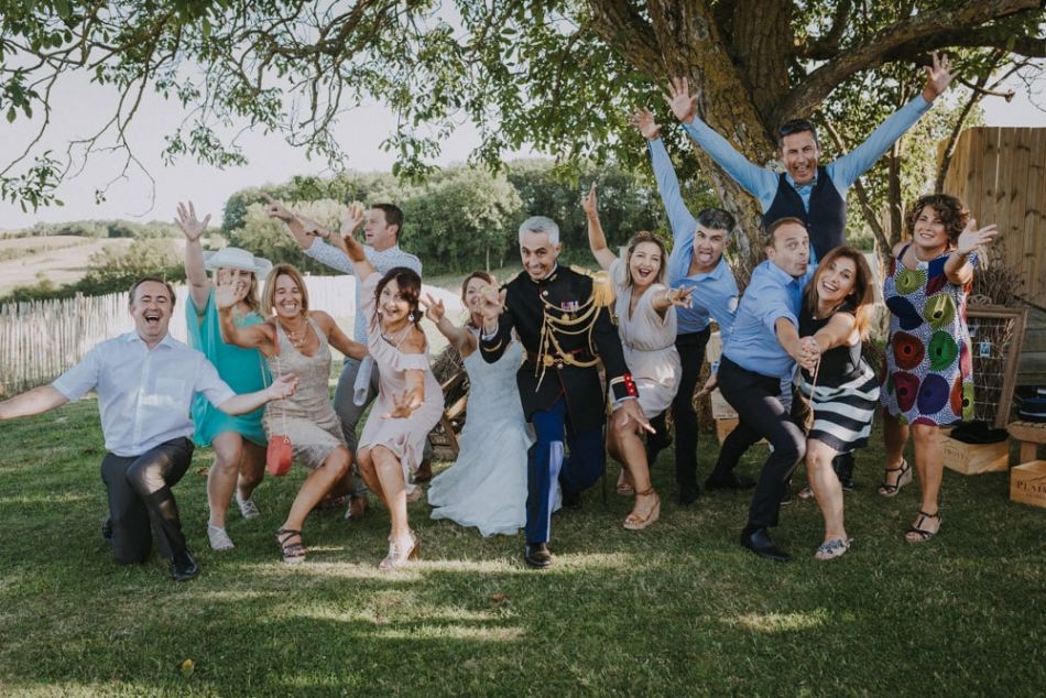 Photo de groupe animée au domaine de Baulieu à Auch dans le Gers