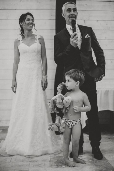 Discours des mariés dans la salle du domaine de Baulieu à Auch dans le Gers