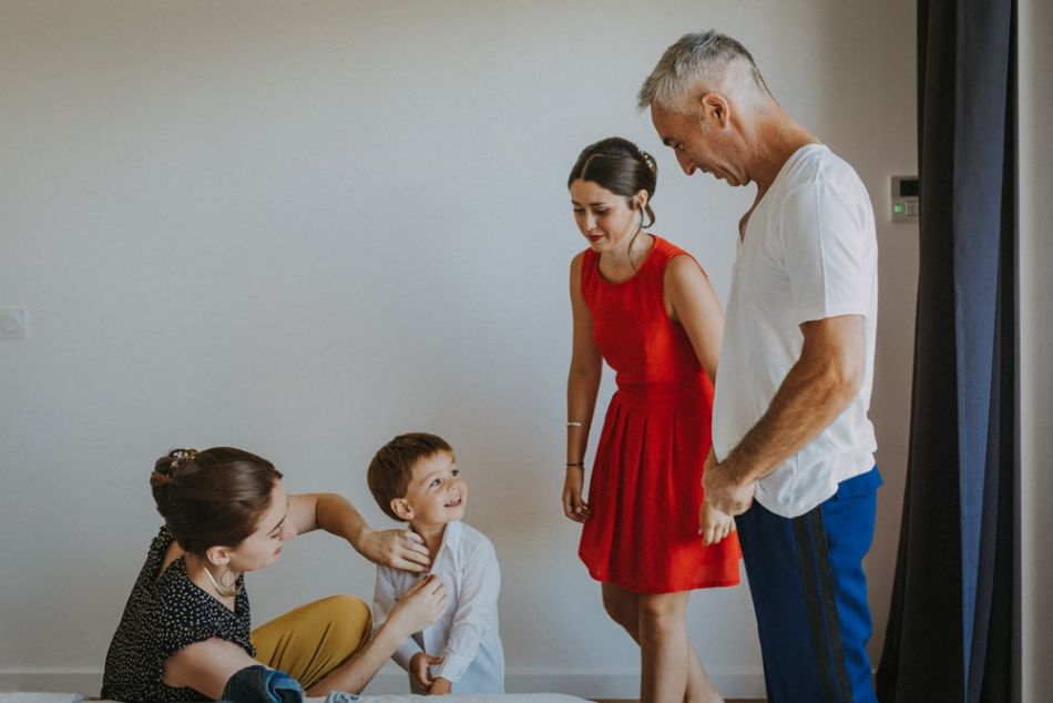 Préparatifs du marié au domaine de Baulieu à Auch dans le Gers