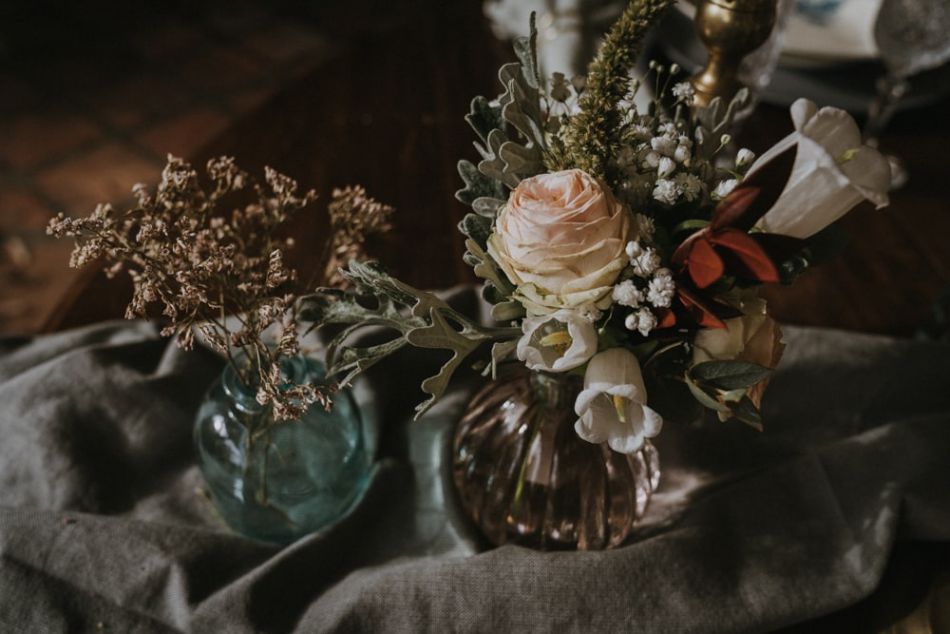 Décoration florale mariage intimiste avec MGphotographies