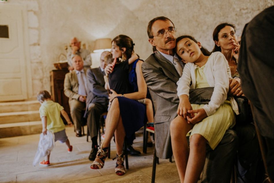 Assemblée d'un mariage anglais au château de la Côte dans le Périgord