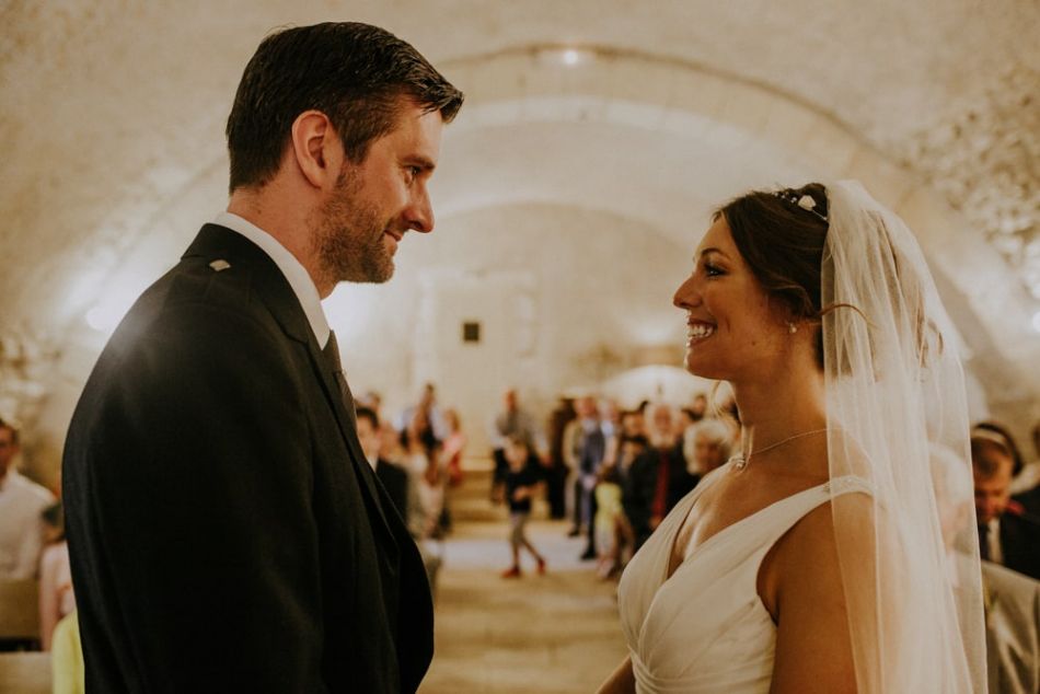 Mariés écossais et anglais au château de la Côte dans le Périgord