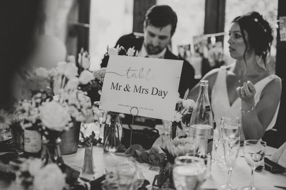 diner, table des mariés, mariage anglais, chateau de la Cote