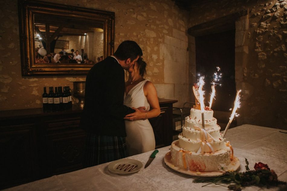 pièce montée des mariés, mariage fun anglais, Chateau de la Cote, Perigord