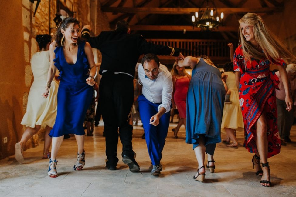 Ceilidh danse ecossaise mariage écossais Chateau de la Cote Perigord