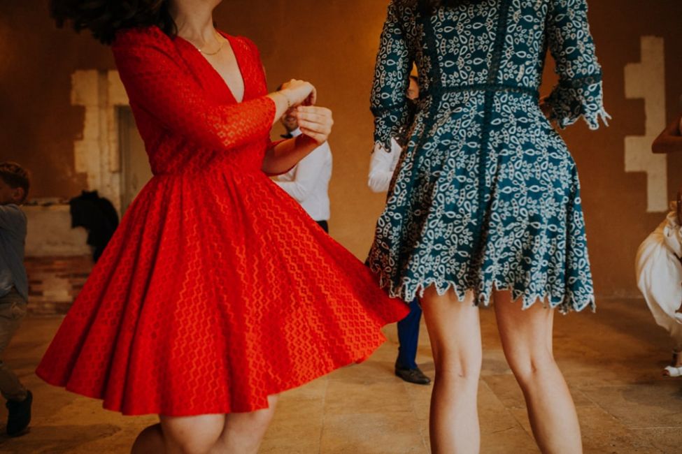Ceilidh danse ecossaise mariage anglais Chateau de la Cote Perigord