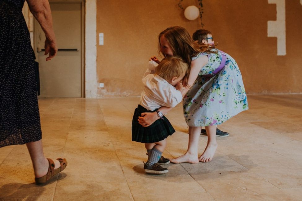 Ceilidh danse ecossaise mariage anglais Chateau de la Cote Perigord