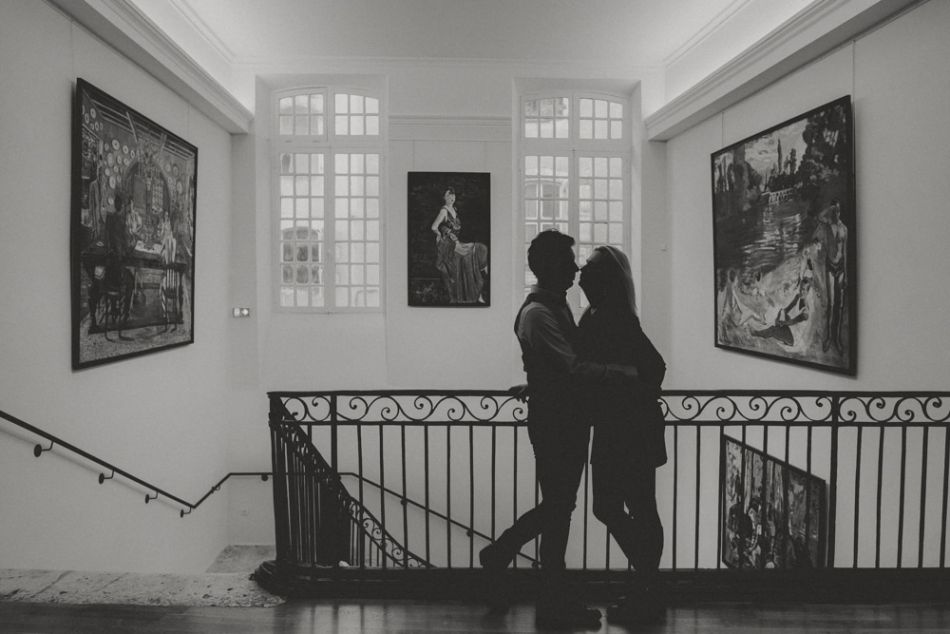 Silhouettes amoureuses au musée, Auch, MGphotographies